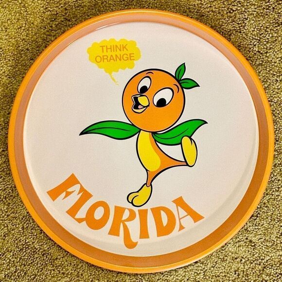 ORANGE BIRD Walt Disney World 50th Anniversary EPCOT Serving Tray NWT - Picture 1 of 5